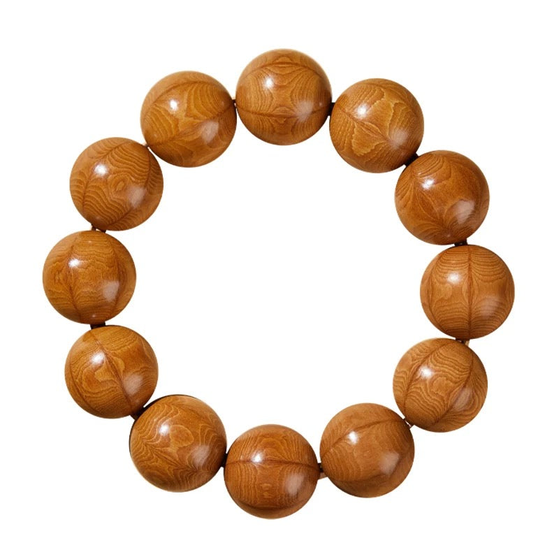 Zen Six Paths Wood Prayer Beads – Buddhist Mala Bracelet for Meditation & Balance : - Seekcase