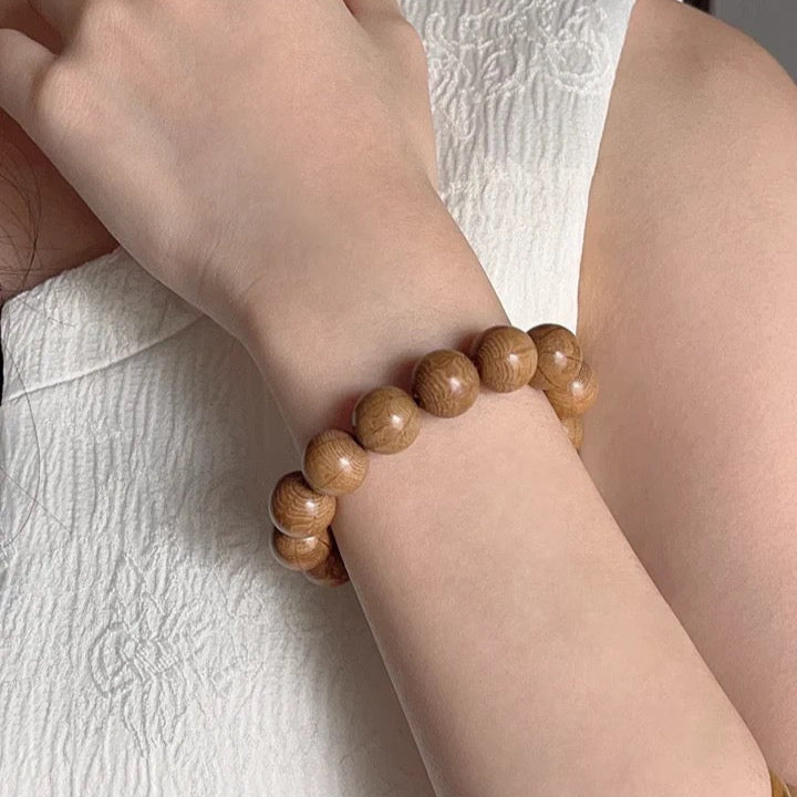Zen Six Paths Wood Prayer Beads – Buddhist Mala Bracelet for Meditation & Balance : - Seekcase