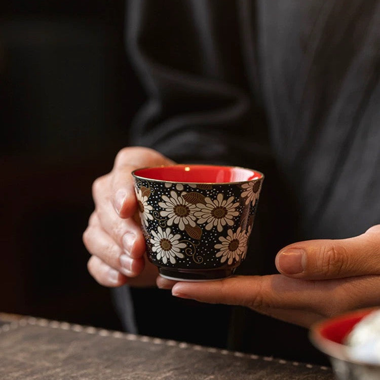 Daisy Tea Cups, Set of 2