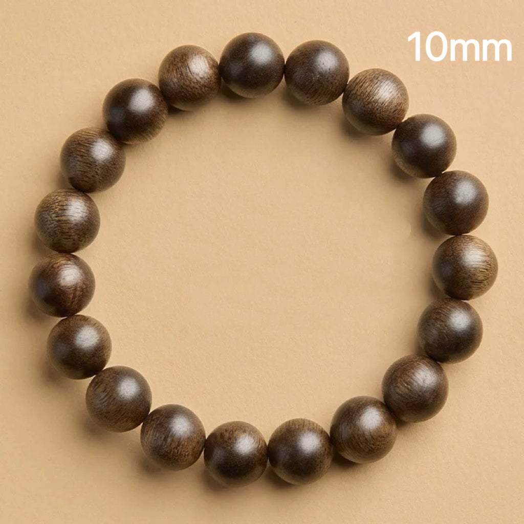 Agarwood Prayer Beads Bracelet – Collector’s Grade Sinking Incense Wood Mala : 棕色 10mm - Seekcase