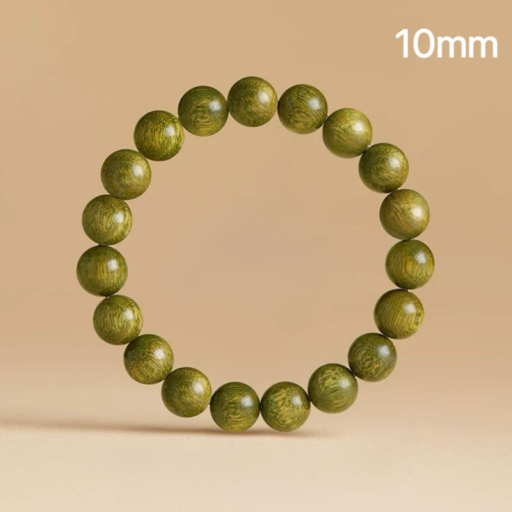 Sweet Green Sandalwood Beads - Oxidizing Prayer Bracelet