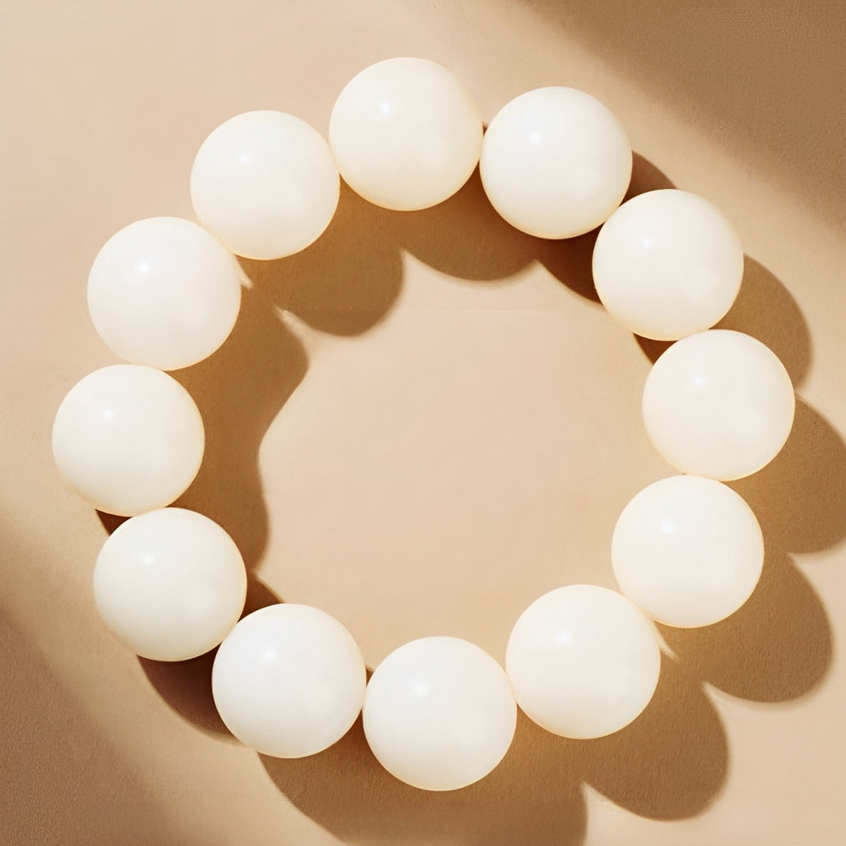 Yunnan White Bodhi Seed Wooden Bracelet – High-Density Meditation Wood Beads (Sink-Tested) : - Seekcase