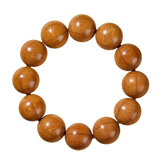 Zen Six Paths Wood Prayer Beads – Buddhist Mala Bracelet for Meditation & Balance : - Seekcase