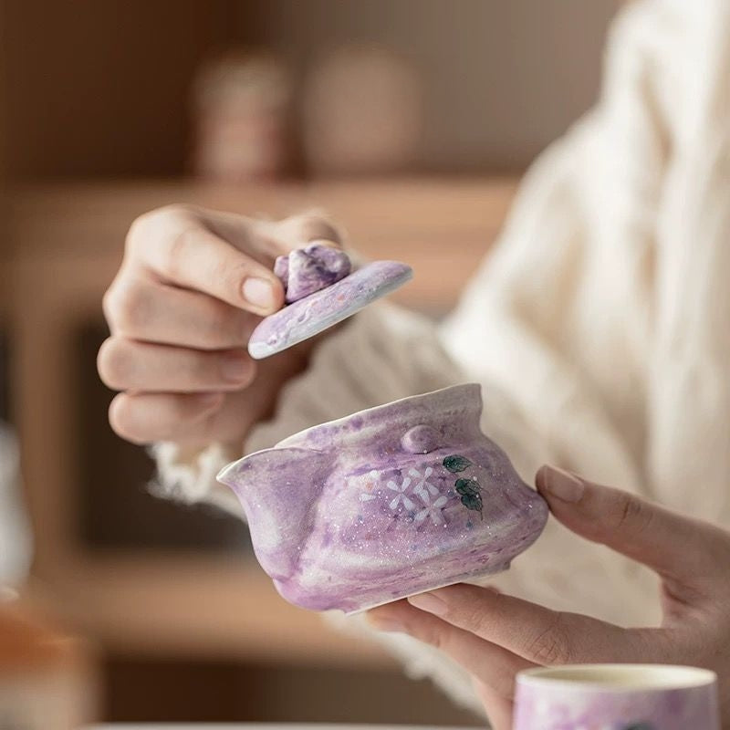 Hydrangea Portable Tea Set : - Seekcase