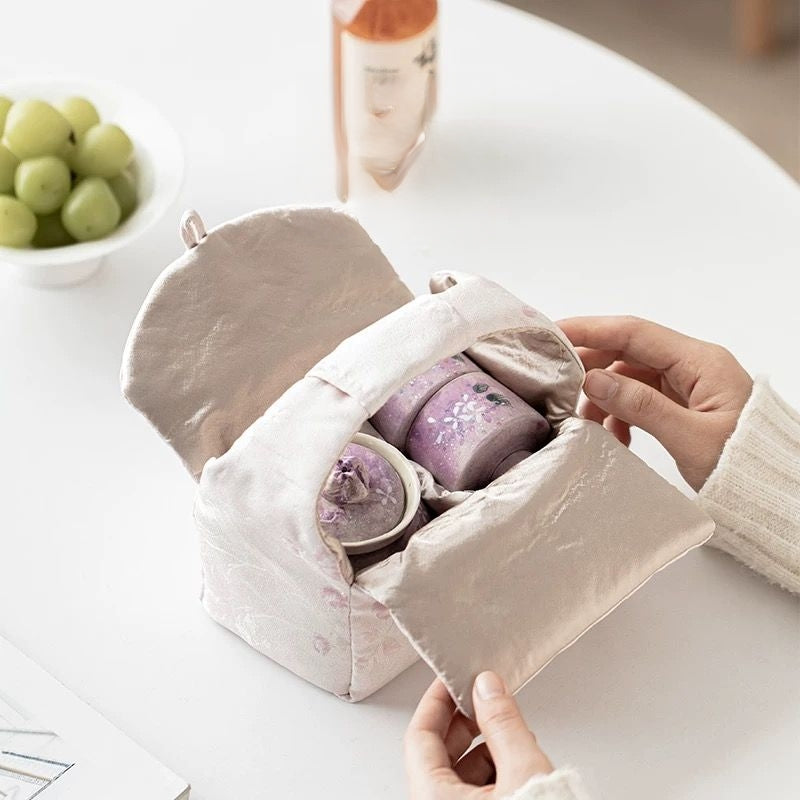 Hydrangea Portable Tea Set : - Seekcase