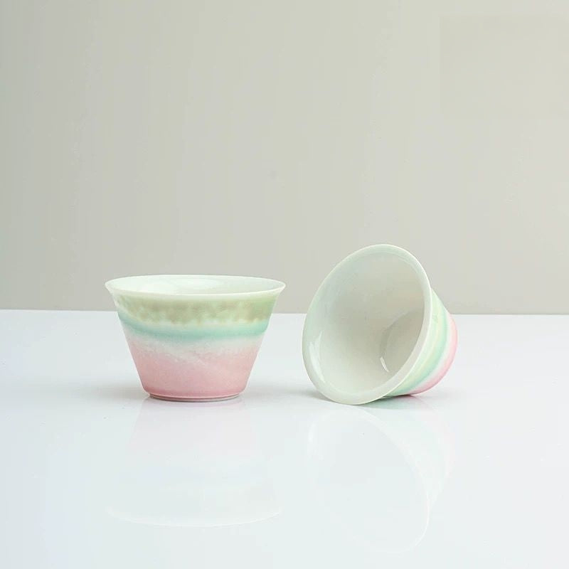 Pink Green Portable Tea Set : - Seekcase
