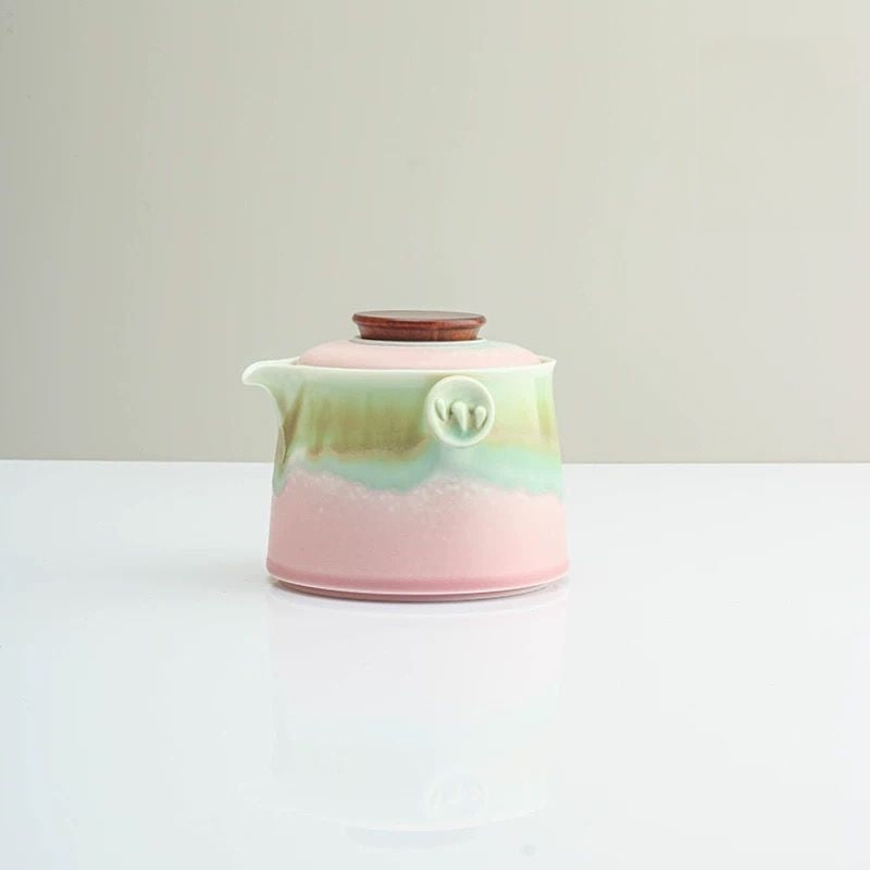 Pink Green Portable Tea Set : - Seekcase
