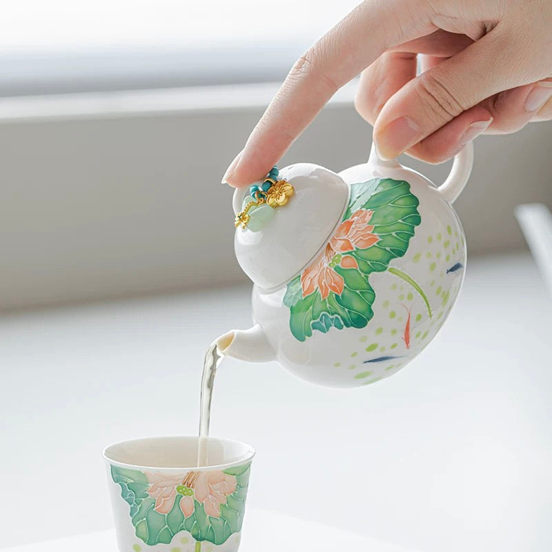 Fish & Lotus Teapot : - Seekcase