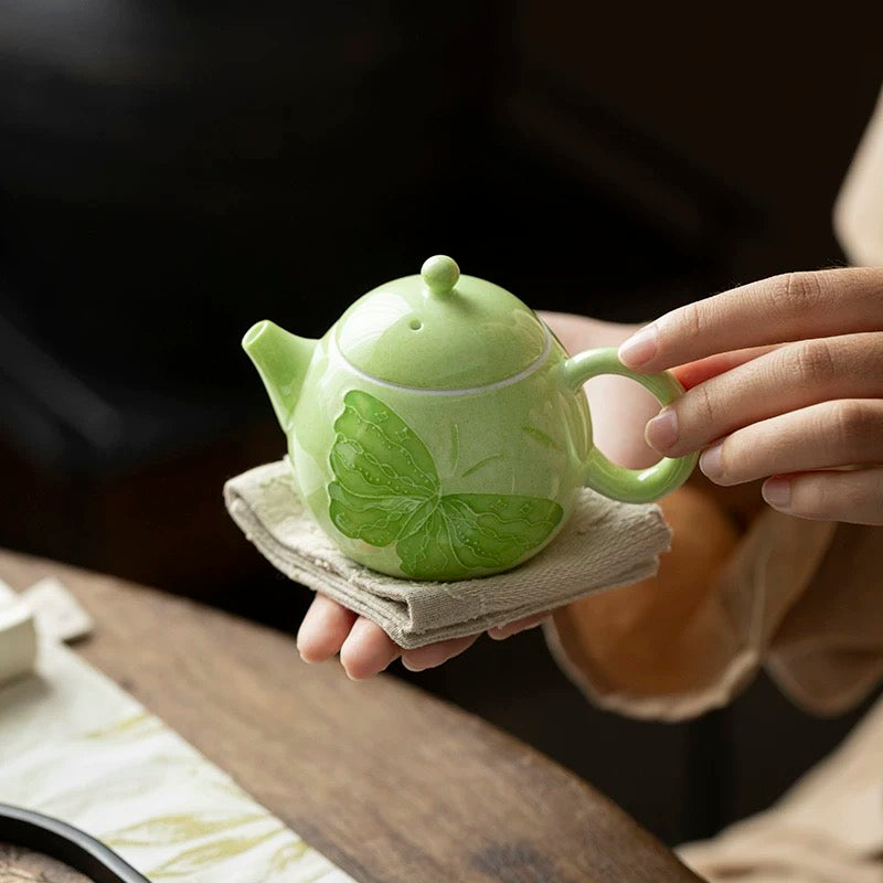 Green Butterfly Teapot : - Seekcase