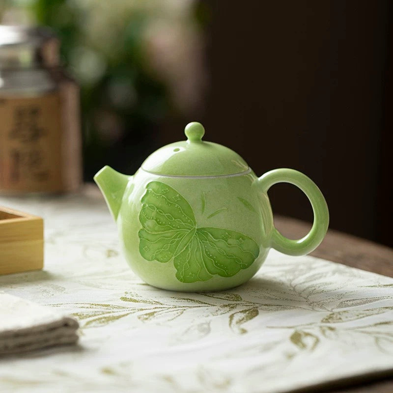 Green Butterfly Teapot : - Seekcase