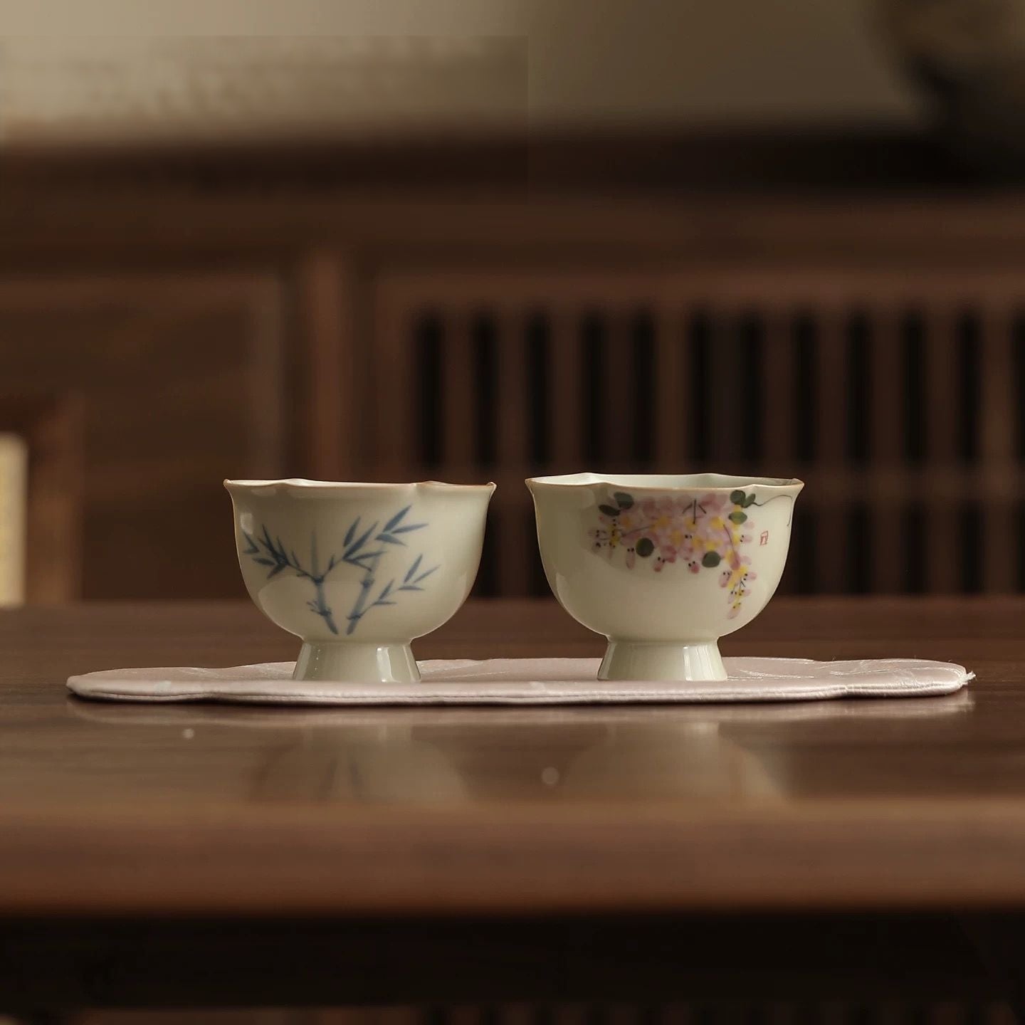 Blossom & Bamboo Tea Cup Set : - Seekcase