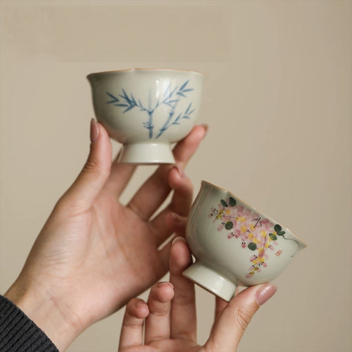Blossom & Bamboo Tea Cup Set : - Seekcase