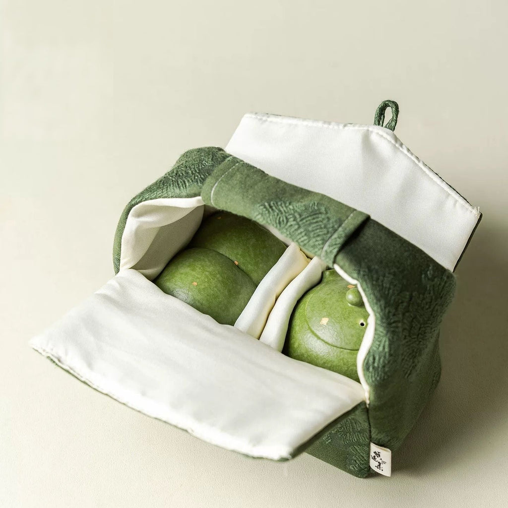 Green Citrus Portable Office Tea Set : - Seekcase