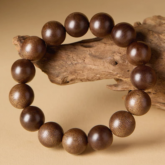 Agarwood Prayer Beads Bracelet – Collector’s Grade Sinking Incense Wood Mala : - Seekcase