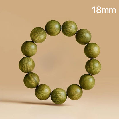 Sweet Green Sandalwood Beads - Oxidizing Prayer Bracelet