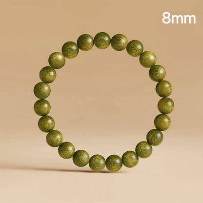 Sweet Green Sandalwood Beads - Oxidizing Prayer Bracelet