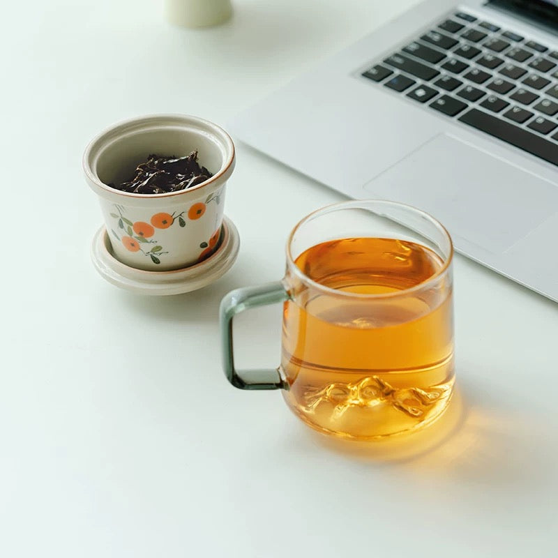 Persimmon All-in-One Tea Mug : - Seekcase