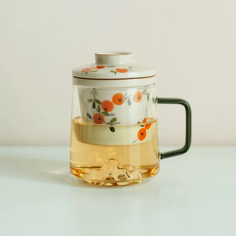 Persimmon All-in-One Tea Mug : - Seekcase