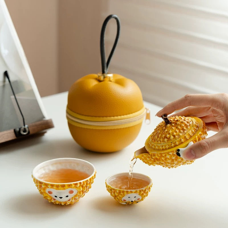 Hedgehog Travel Tea Set : - Seekcase