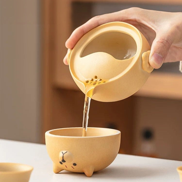 Shiba Inu Travel Tea Set : - Seekcase