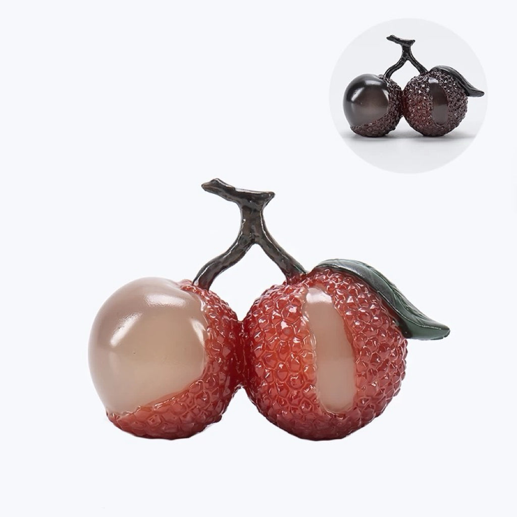 Color-Change Fruit Tea Pets : Double Lychee Tea Pet - 1 PC - Seekcase