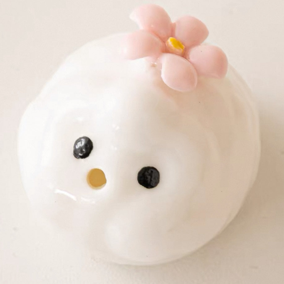 Bubble-Blowing Tea Pet : White - 2 PCS - Seekcase