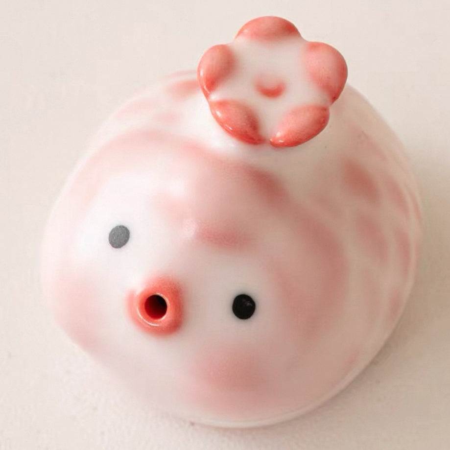 Bubble-Blowing Tea Pet : Pink - 2 PCS - Seekcase