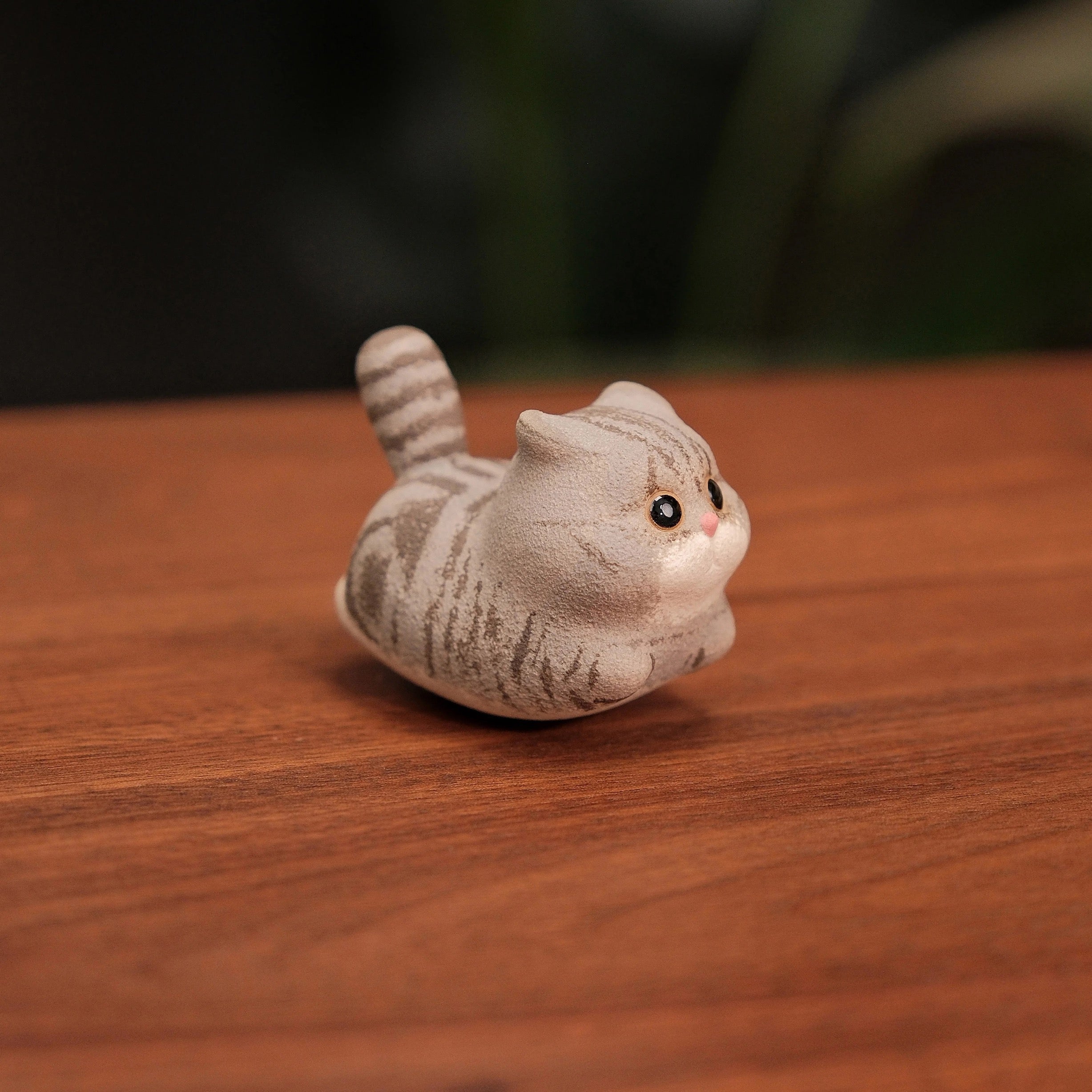 Teapot Lid Stand & Tea Pet : American Shorthair Cat - 6.5X4cm - Seekcase