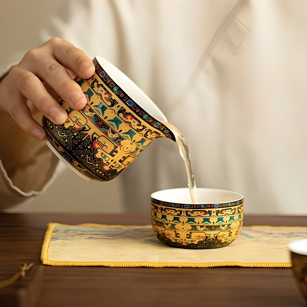 Thangka Art Travel Tea Set