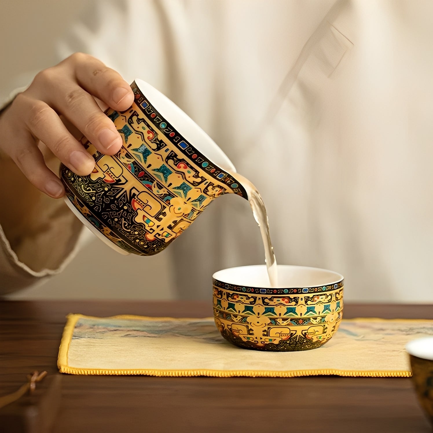 Thangka Art Travel Tea Set