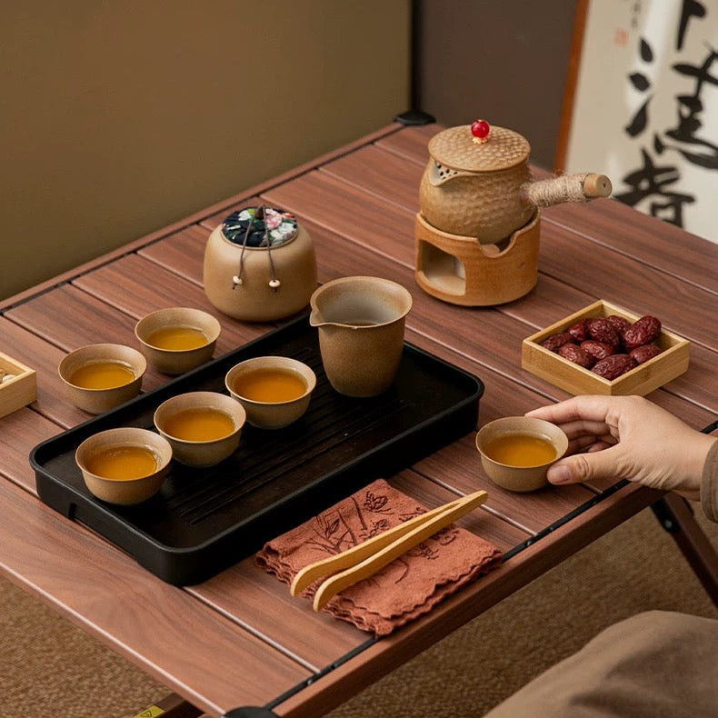 Pumpkin Minimalist Camping Tea Set