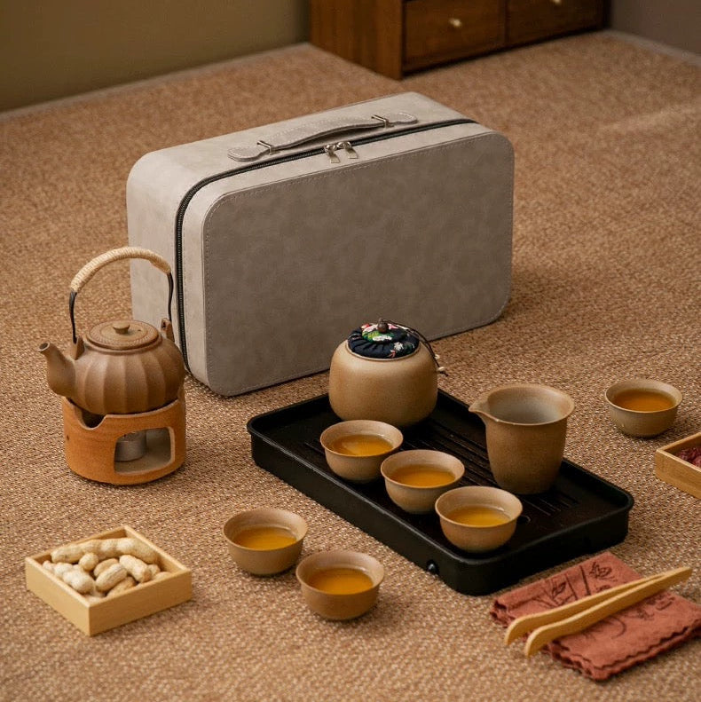 Pumpkin Minimalist Camping Tea Set