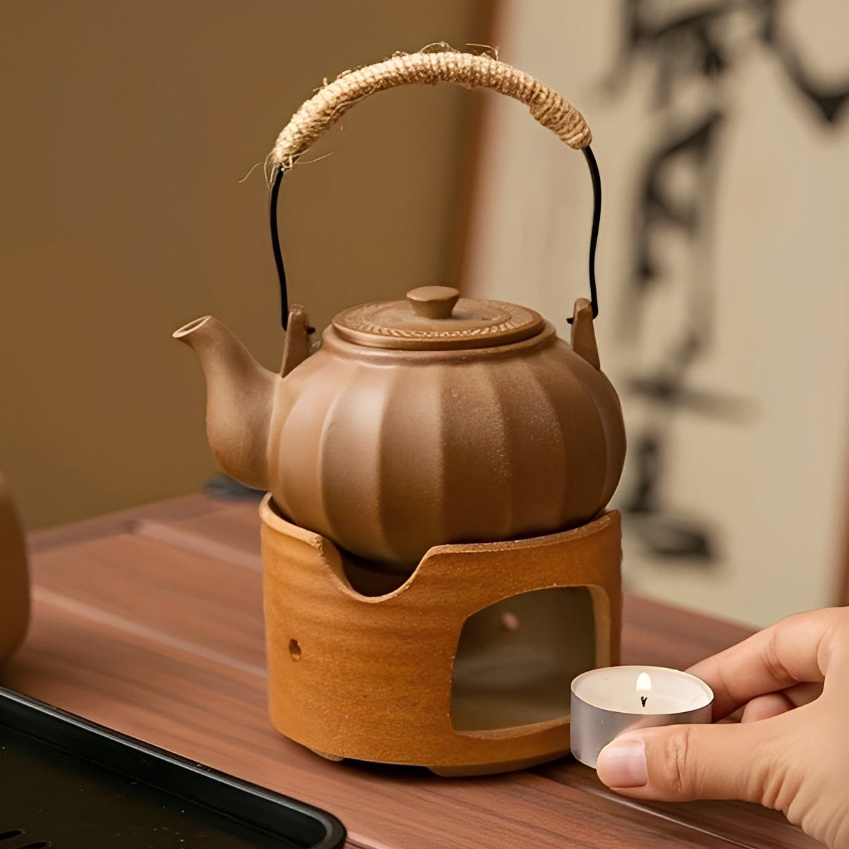 Pumpkin Minimalist Camping Tea Set