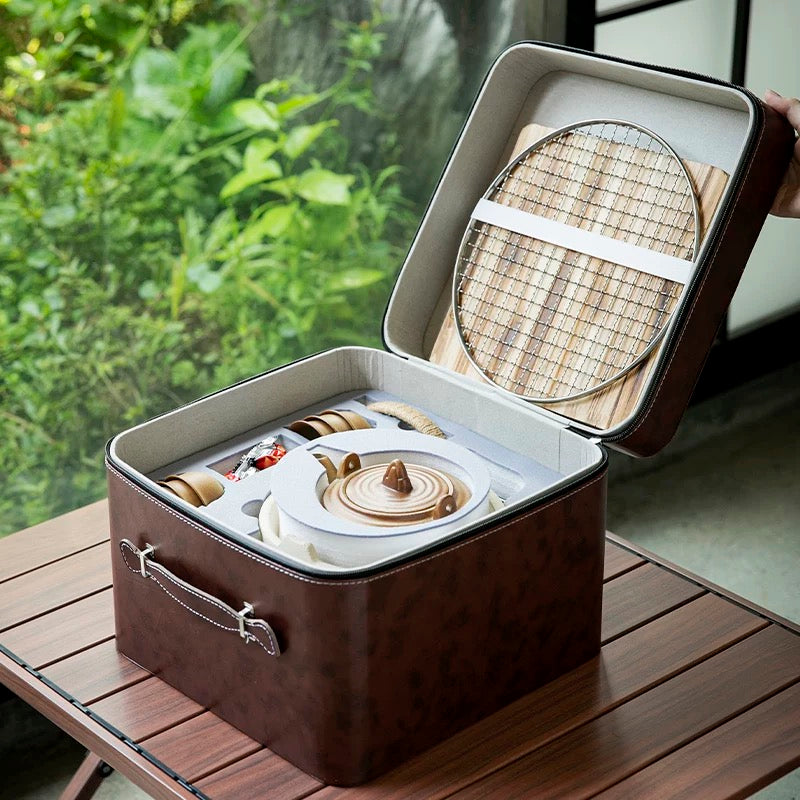 Charcoal Camping Tea Set