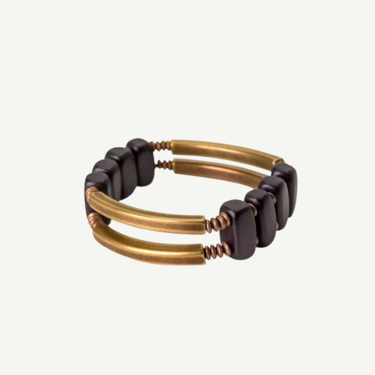 Ebony & Metallic Copper Statement Bracelet (Copy) : - Seekcase