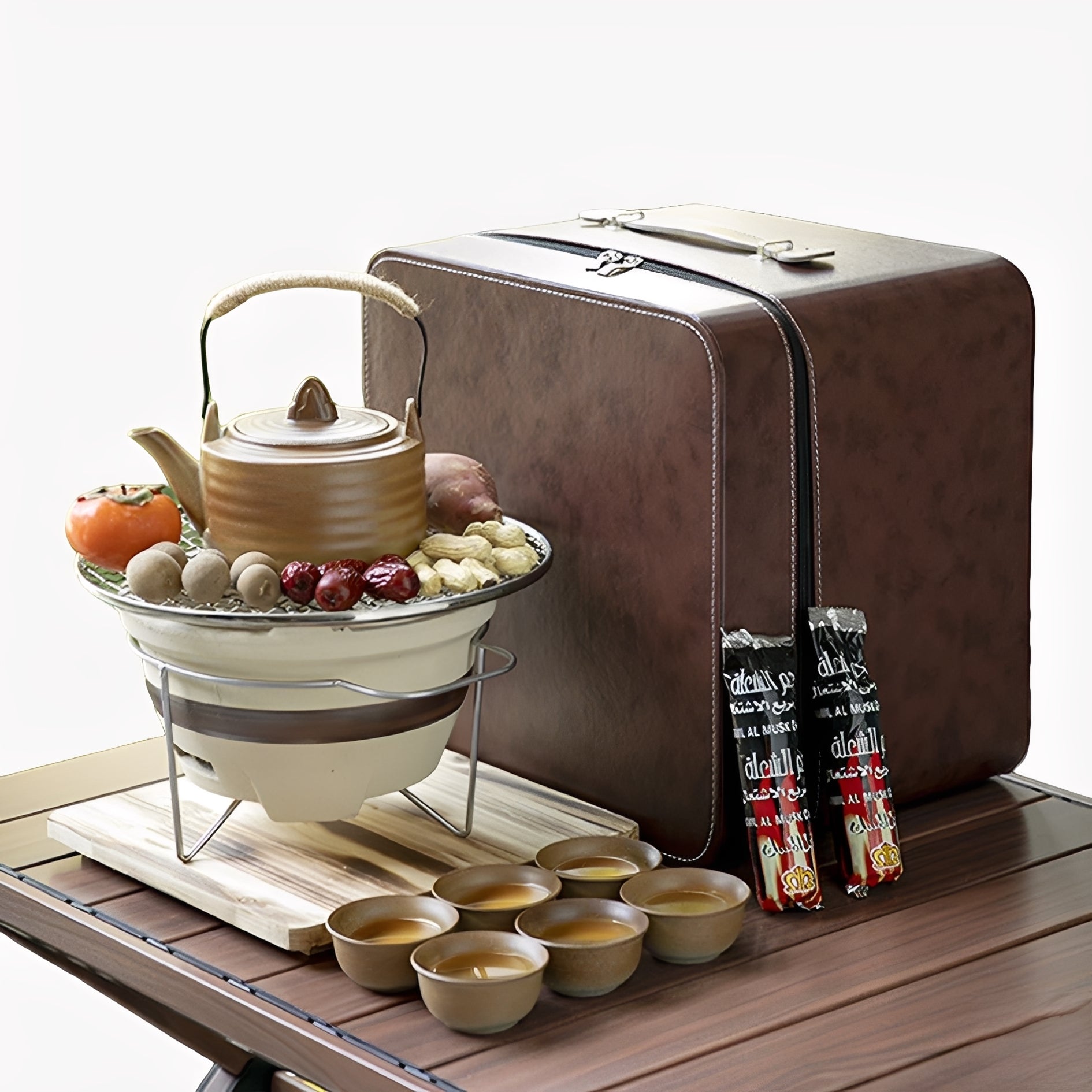 Charcoal Camping Tea Set