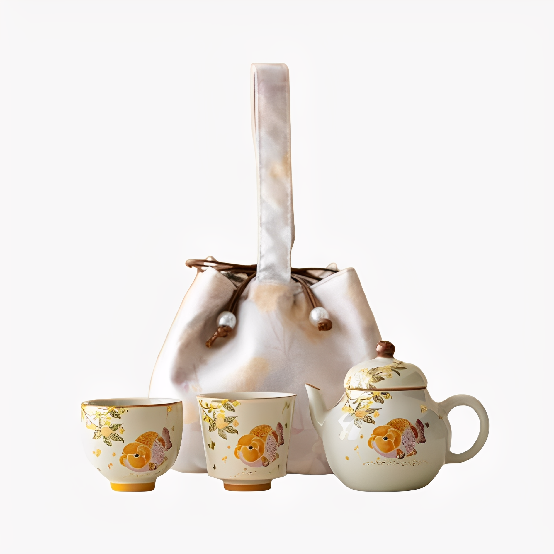 Little Goldfish Portable Tea Set : - Seekcase