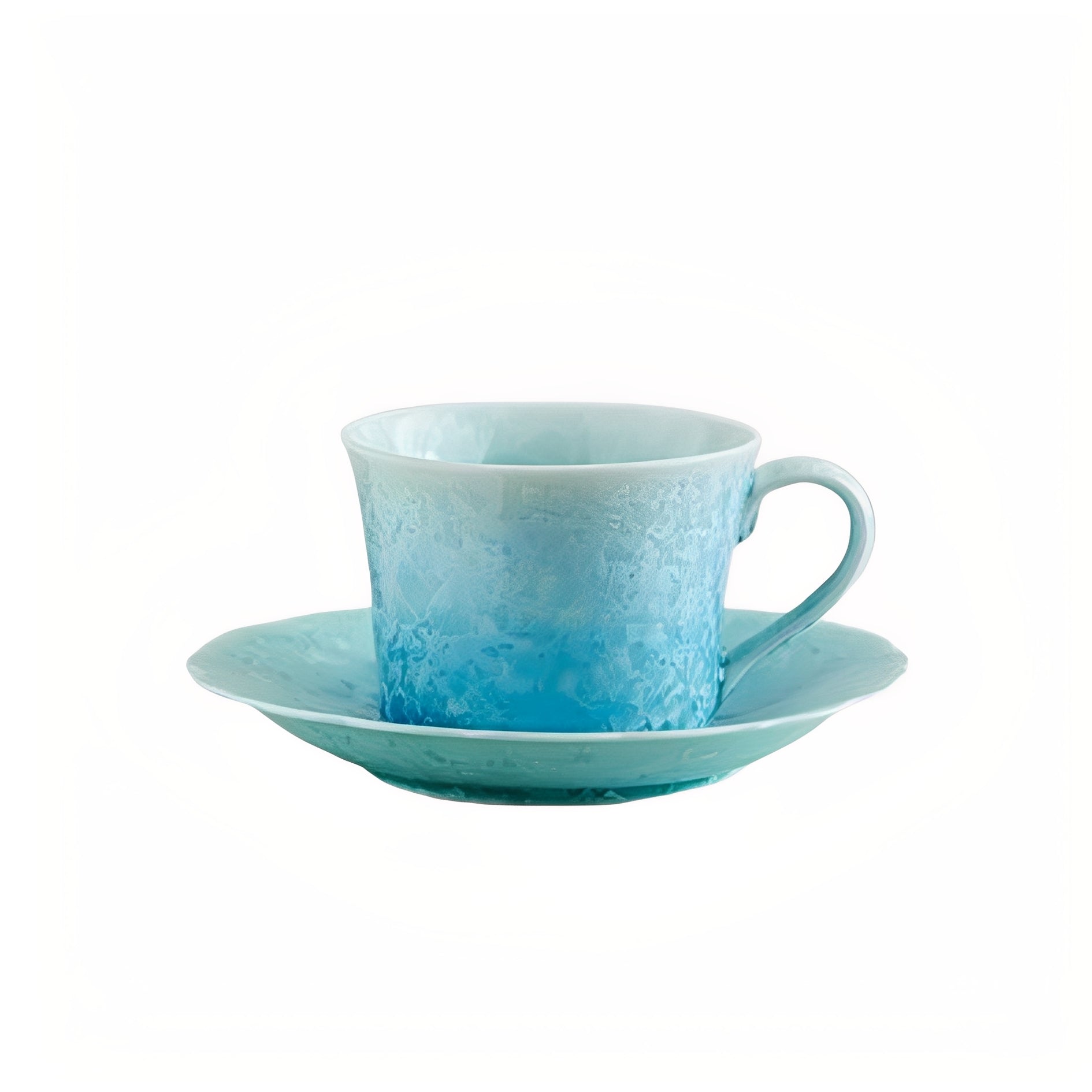 The Glacier Blue Crystalline Coffee Set 155ml