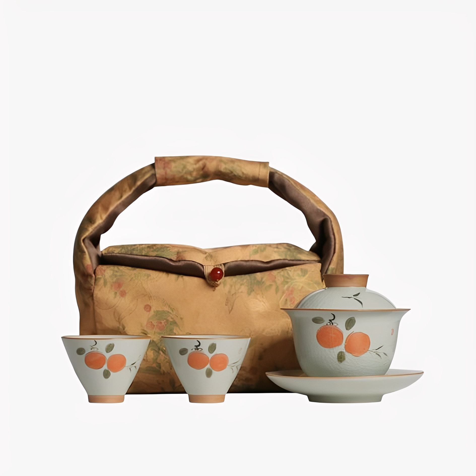 Persimmon Portable Tea Set : - Seekcase