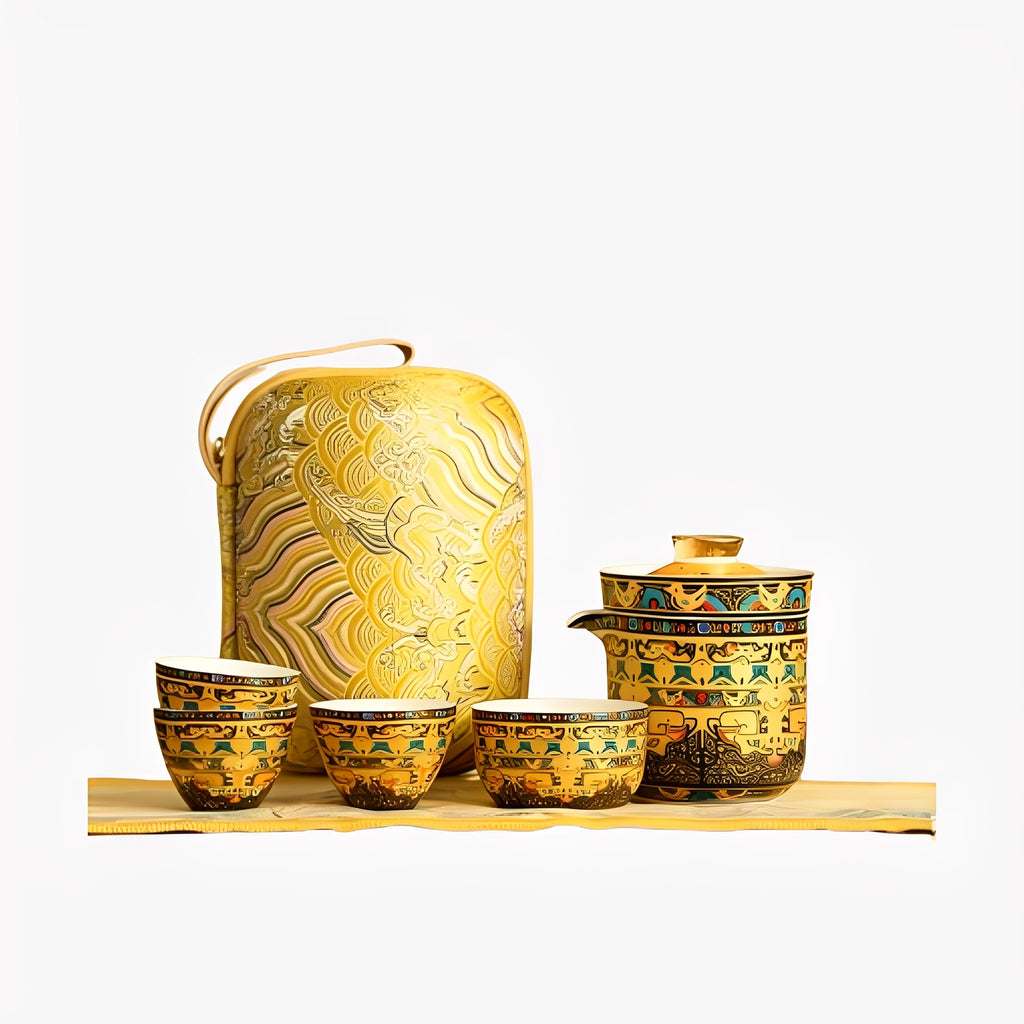 Thangka Art Travel Tea Set